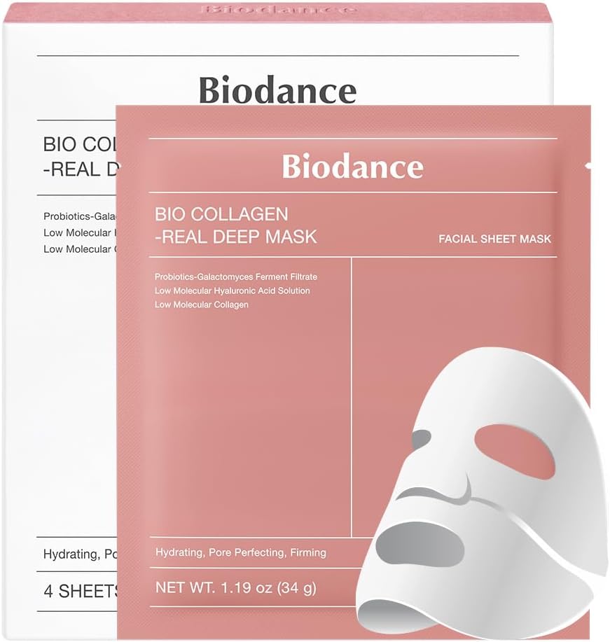 Masque visage coréen au bio-collagène – Hydratation & anti-âge | LunéviaSkin