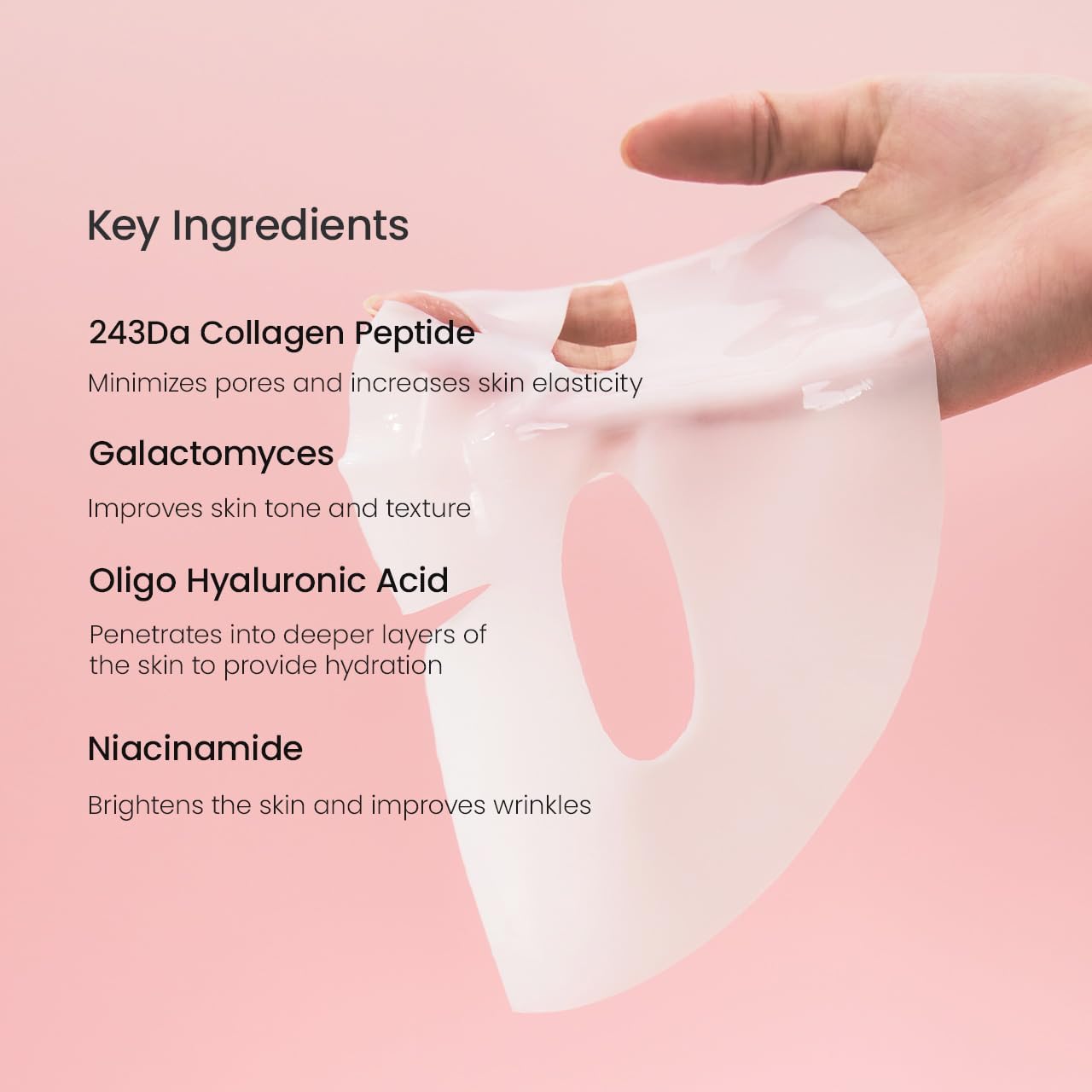 Masque visage coréen au bio-collagène – Hydratation & anti-âge | LunéviaSkin
