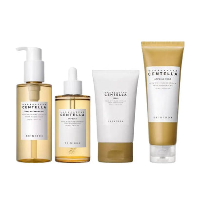 Korean Skin1004 Centella Skincare Kit – Toner, Sérum, Nettoyant & Crème Hydratante