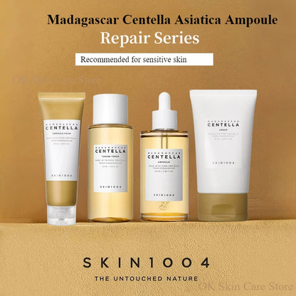 Korean Skin1004 Centella Skincare Kit – Toner, Sérum, Nettoyant & Crème Hydratante