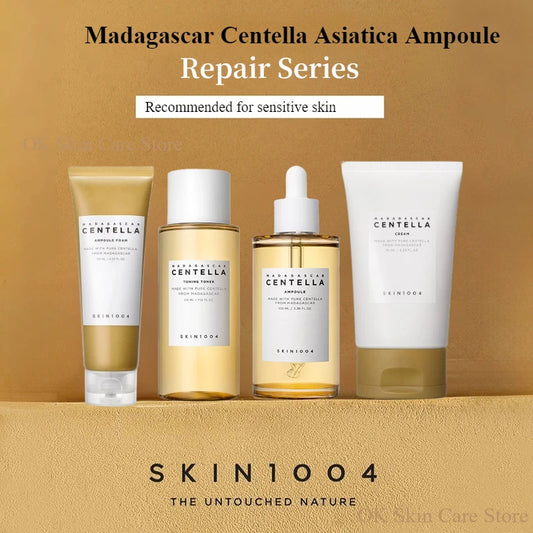 Korean Skin1004 Centella Skincare Kit – Toner, Sérum, Nettoyant & Crème Hydratante