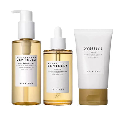 Korean Skin1004 Centella Skincare Kit – Toner, Sérum, Nettoyant & Crème Hydratante