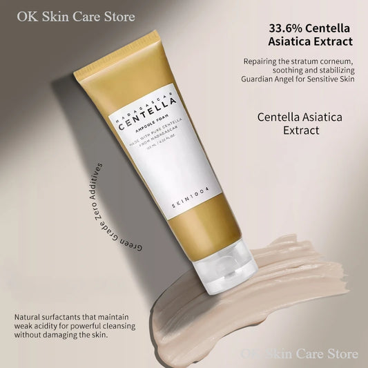 Korean Skin1004 Centella Skincare Kit – Toner, Sérum, Nettoyant & Crème Hydratante