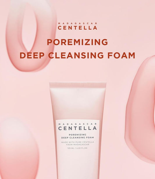 SKIN1004 MADAGASCAR CENTELLA POREMIZING DEEP CLEANSING FOAM - Nettoyant visage